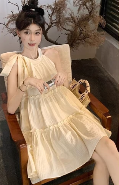 French-style 2026 New Pretty Women's Summer Short Dress C7424