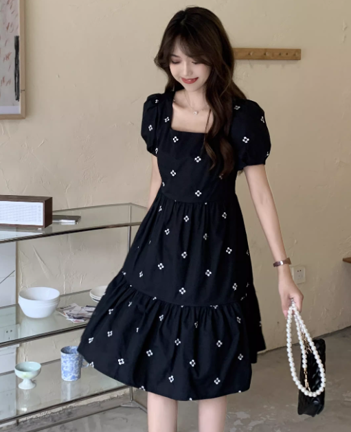 French-style 2026 New Pretty Women's Summer Short Dress C7825
