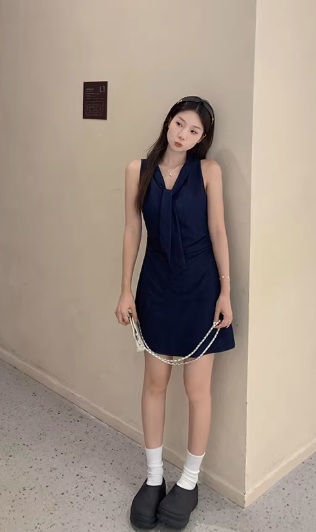 French-style 2026 New Pretty Women's Summer Short Dress C7426