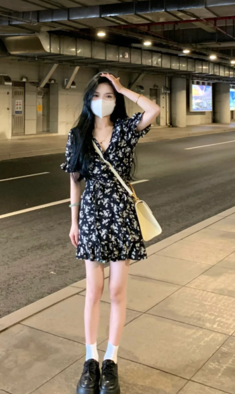 French-style 2026 New Pretty Women's Summer Short Dress C7926