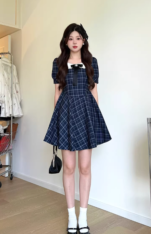 French-style 2026 New Pretty Women's Summer Short Dress C7826