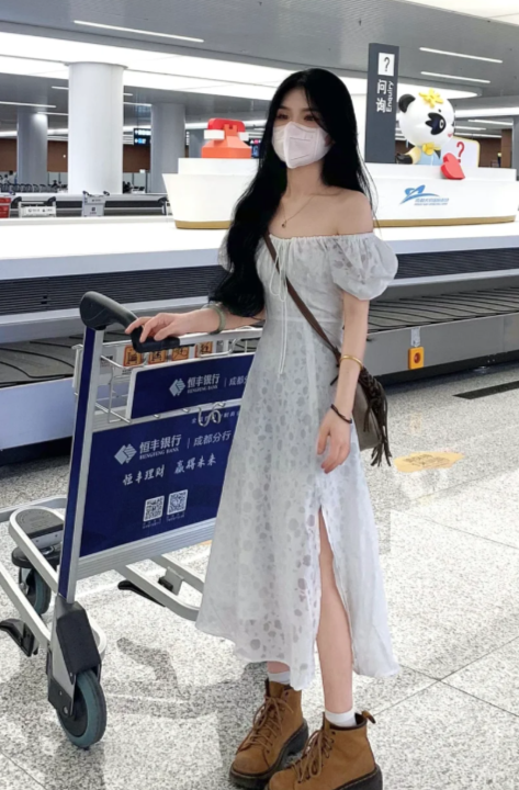 New Pretty French-style  Elegant Summer Women's Long Dress C7928