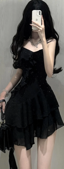 French-style 2026 New Pretty Women's Summer Short Dress C7530