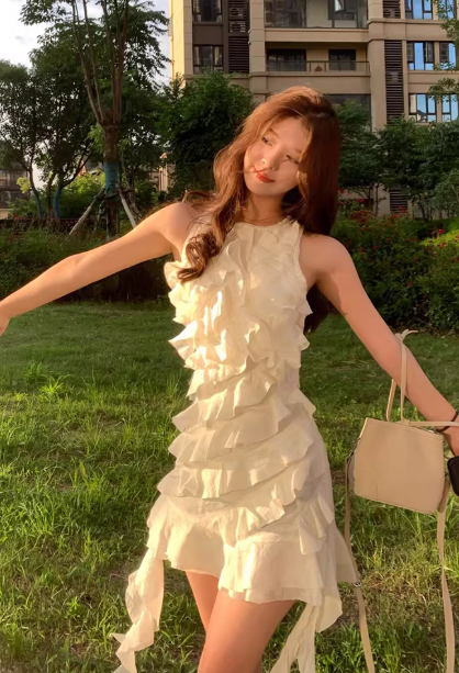 French-style 2026 New Pretty Women's Summer Short Dress C7430