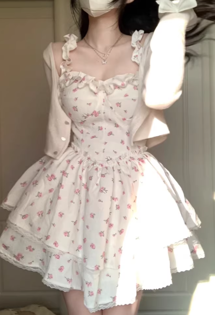 French-style 2026 New Pretty Women's Summer Short Dress C7431