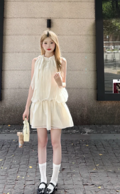 French-style 2026 New Pretty Women's Summer Short Dress C7531