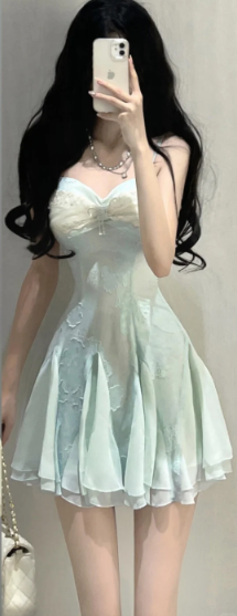 French-style 2026 New Pretty Women's Summer Short Dress C7533