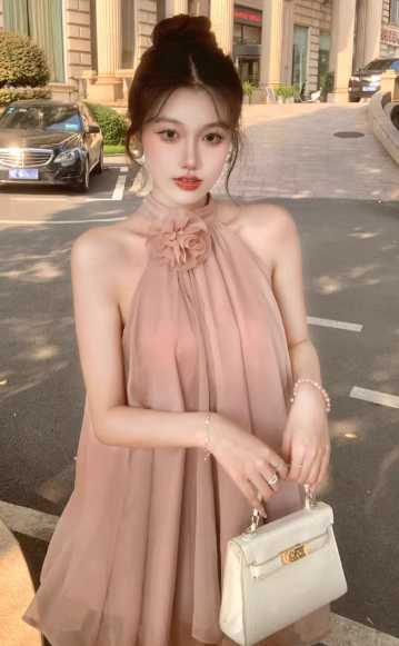 French-style 2026 New Pretty Women's Summer Short Dress C7433