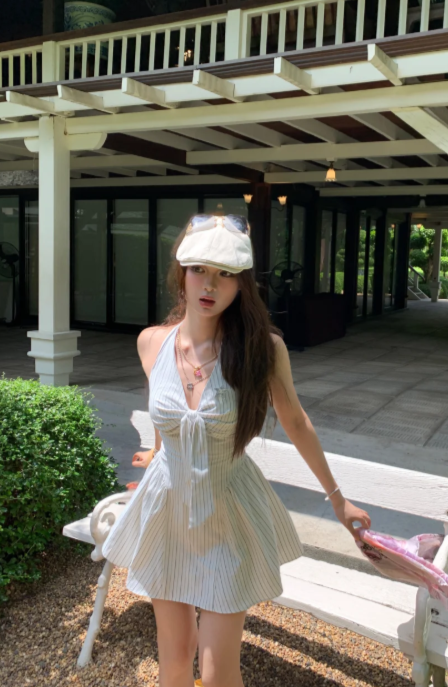 French-style 2026 New Pretty Women's Summer Short Dress C7636