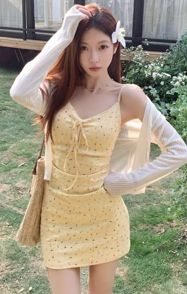 French-style 2026 New Pretty Women's Summer Short Dress C7237