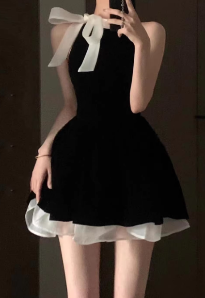 French-style 2026 New Pretty Women's Summer Short Dress C7438
