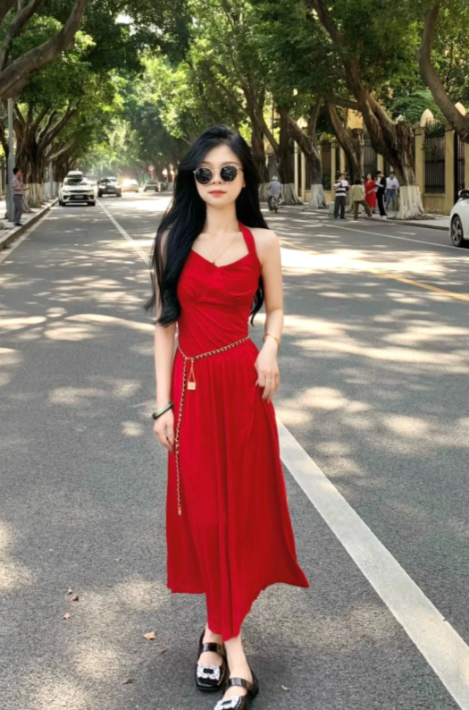 New Pretty French-style  Elegant Summer Women's Long Dress C7938