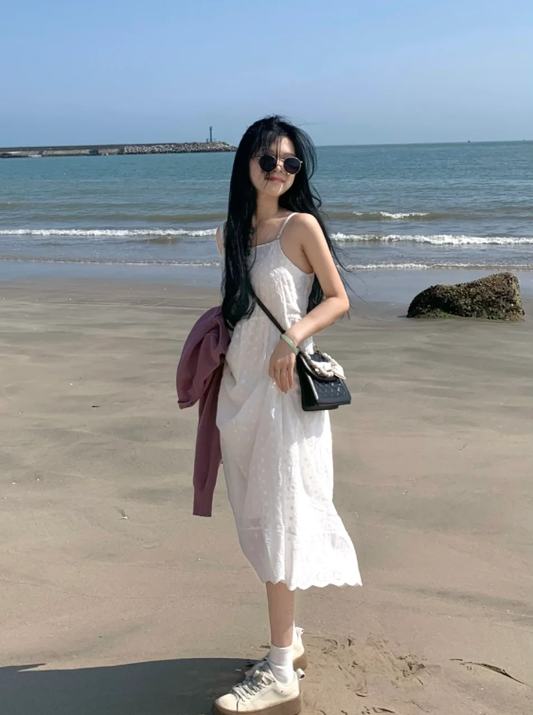 New Pretty French-style  Elegant Summer Women's Long Dress C7939