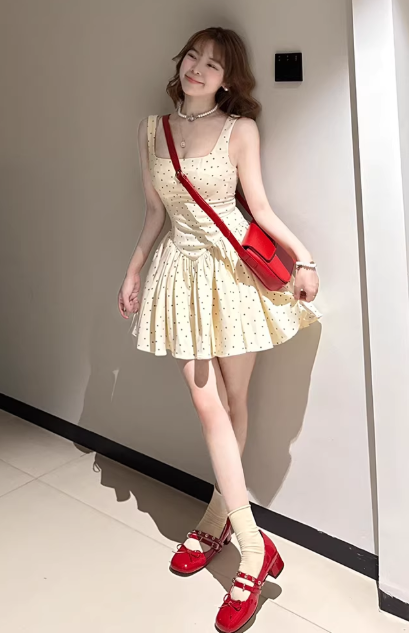 French-style 2026 New Pretty Women's Summer Short Dress C7444