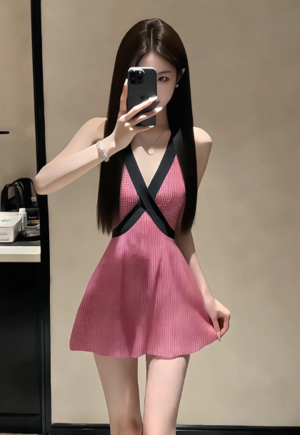 French-style 2026 New Pretty Women's Summer Short Dress C7445