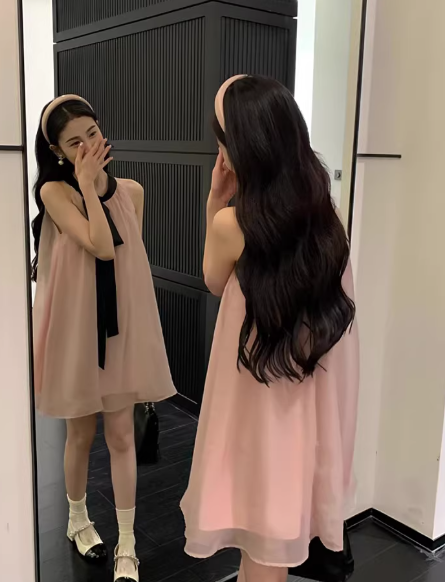 French-style 2026 New Pretty Women's Summer Short Dress C7447