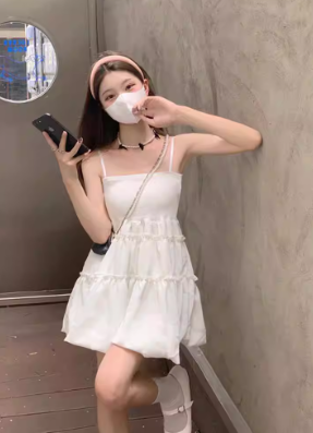 French-style 2026 New Pretty Women's Summer Short Dress C7547