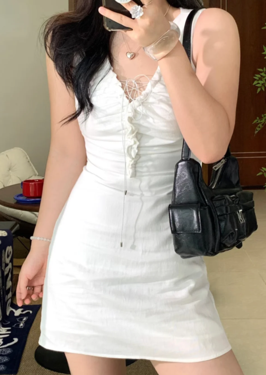 French-style 2026 New Pretty Women's Summer Short Dress C7948