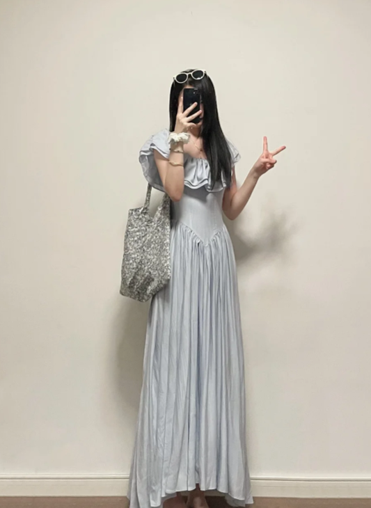New Pretty French-style  Elegant Summer Women's Long Dress C7950