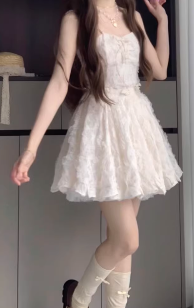 French-style 2026 New Pretty Women's Summer Short Dress C7252