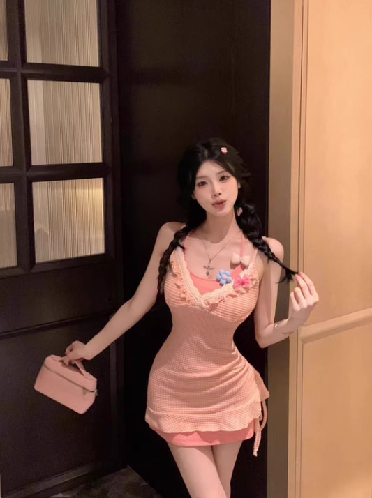 French-style 2026 New Pretty Women's Summer Short Dress C7756