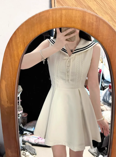 French-style 2026 New Pretty Women's Summer Short Dress C7456