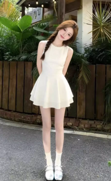 French-style 2026 New Pretty Women's Summer Short Dress C7459