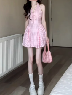 French-style 2026 New Pretty Women's Summer Short Dress C7505