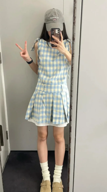 French-style 2026 New Pretty Women's Summer Short Dress C7661