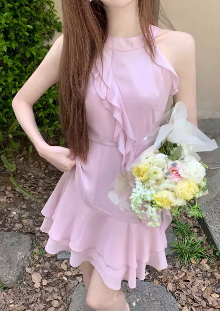 French-style 2026 New Pretty Women's Summer Short Dress C7262