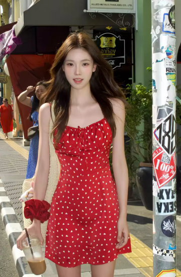 French-style 2026 New Pretty Women's Summer Short Dress C7462