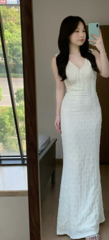 Nouvelle robe longue d'été élégante de style français pour femme C7563