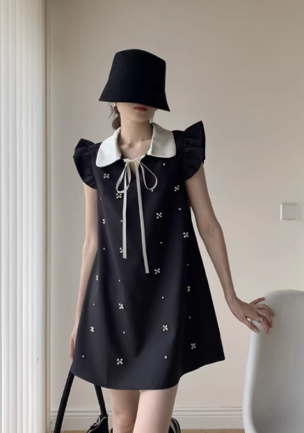 French-style 2026 New Pretty Women's Summer Short Dress C7464