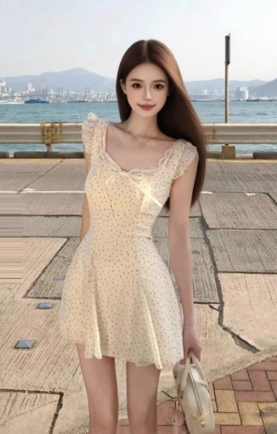 French-style 2026 New Pretty Women's Summer Short Dress C7265
