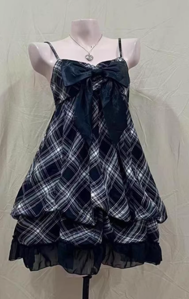 Robe courte d'été pour femme, style français, collection 2026, référence C7469