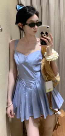 French-style 2026 New Pretty Women's Summer Short Dress C7406