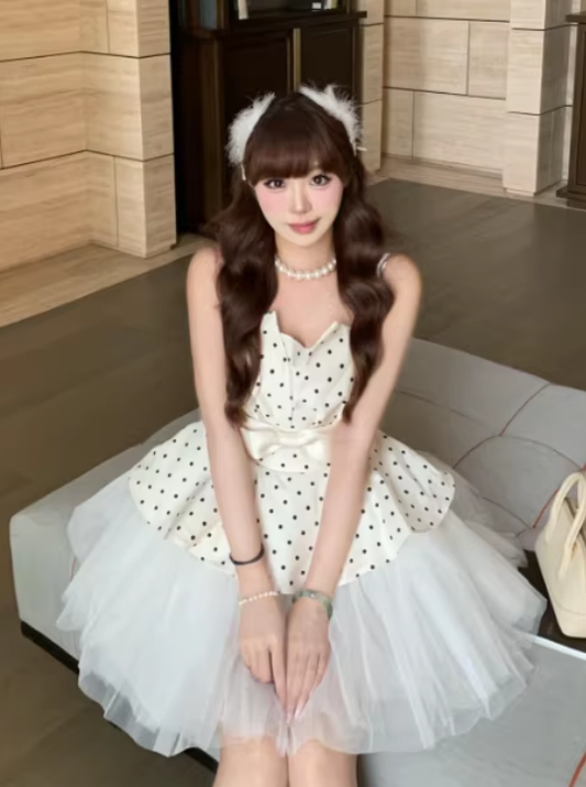 French-style 2026 New Pretty Women's Summer Short Dress C7770