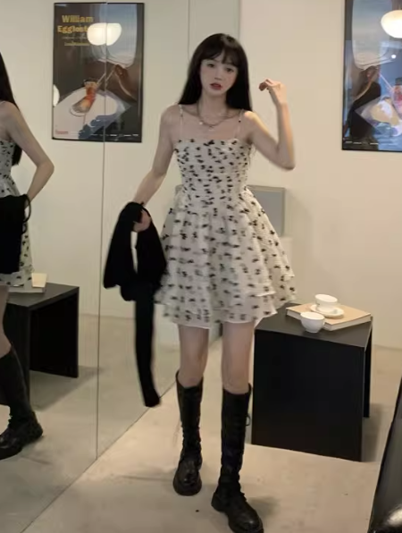 French-style 2026 New Pretty Women's Summer Short Dress C7772