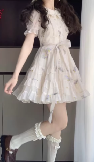 French-style 2026 New Pretty Women's Summer Short Dress C7275