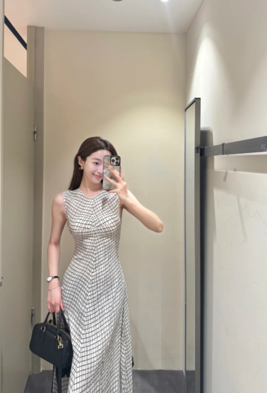 New Pretty French-style  Elegant Summer Women's Long Dress C7975