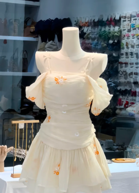 French-style 2026 New Pretty Women's Summer Short Dress C7208
