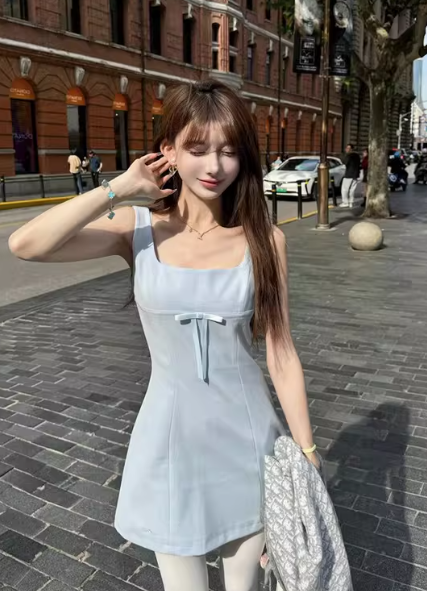 French-style 2026 New Pretty Women's Summer Short Dress C7280