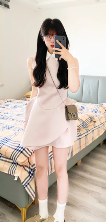 French-style 2026 New Pretty Women's Summer Short Dress C7582