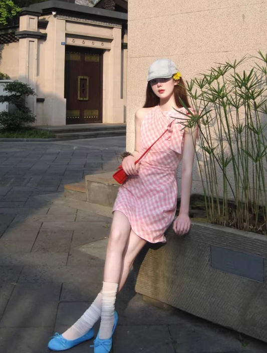 French-style 2026 New Pretty Women's Summer Short Dress C7782