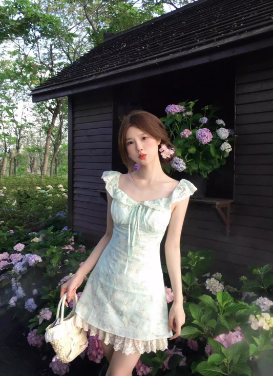 French-style 2026 New Pretty Women's Summer Short Dress C7783