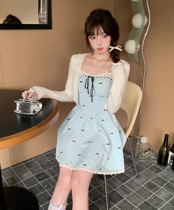 French-style 2026 New Pretty Women's Summer Short Dress C7786