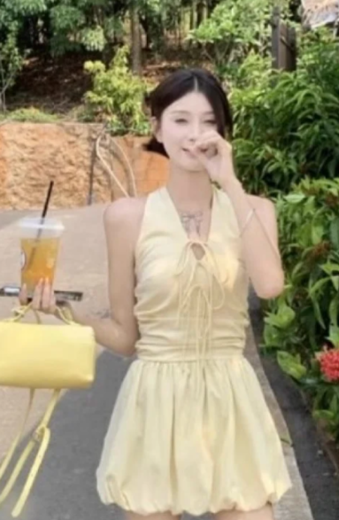 French-style 2026 New Pretty Women's Summer Short Dress C7209