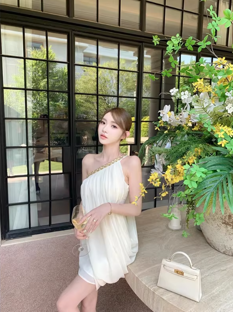 French-style 2026 New Pretty Women's Summer Short Dress C7790