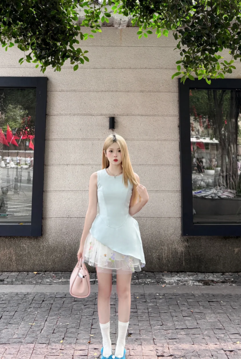French-style 2026 New Pretty Women's Summer Short Dress C7891
