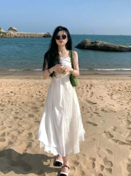 New Pretty French-style  Elegant Summer Women's Long Dress C7892
